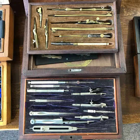TWO SETS OF DRAUGHTING INSTRUMENTS...
